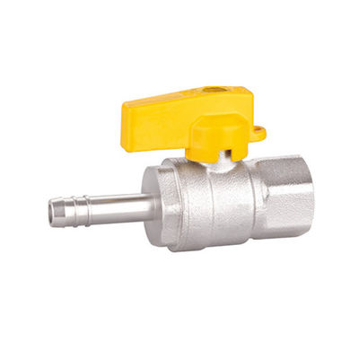Válvula de bola roscada de latón para gas Válvula de bola de PTFE para conector de manguera X macho