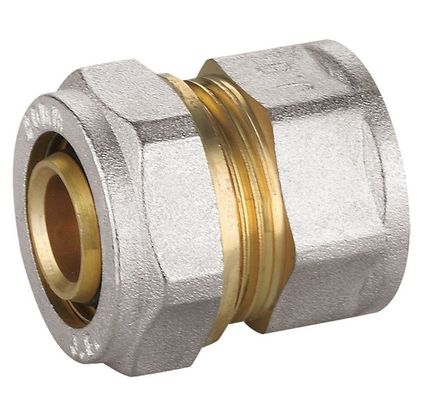 Accesorios de latón niquelado Conector de unión recto hembra PF5003