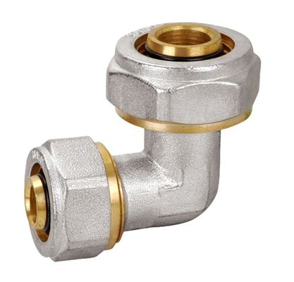 Rápido conecte el tubo de cobre amarillo de cobre amarillo de las colocaciones PF5004 codo de 90 grados