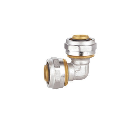 Codo de cobre amarillo forjado de 90 grados, conector recto de la unión de cobre amarillo