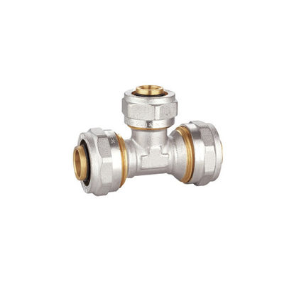 Accesorios de compresión de latón forjado PF5006 Codo de latón hembra niquelado