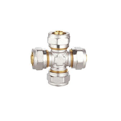 Diámetro PF5010 de cuatro terminales del igual de Pex Al Pex Brass Compression Fittings