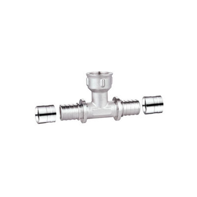 Conector hembra recto de cobre amarillo forjado 16m m 20m m 25m m para el tubo de PEX