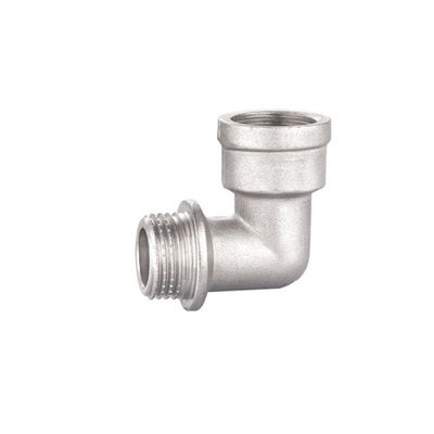 Codo de accesorios de latón de 90 grados 1/2 pulgada 3/4 pulgada 1 pulgada cromado