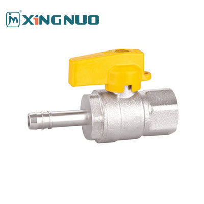 Válvula de cobre de gas de rosca femenina 1/2 pulgada 1 pulgada Válvula de bola roscada masculina X conector de manguera Válvula de bola PTFE