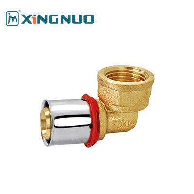 Accesorios de compresión de cobre y níquel para medios de gas Accesorios Al Pex Color rojo 1/2